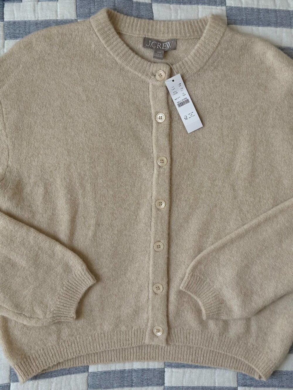 New With Tags, J.Crew Supersoft Bubble-hem Cardigan, XXS